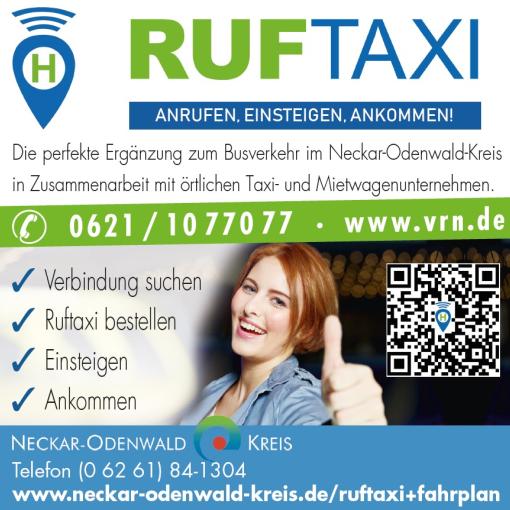 Ruftaxi Informationen
