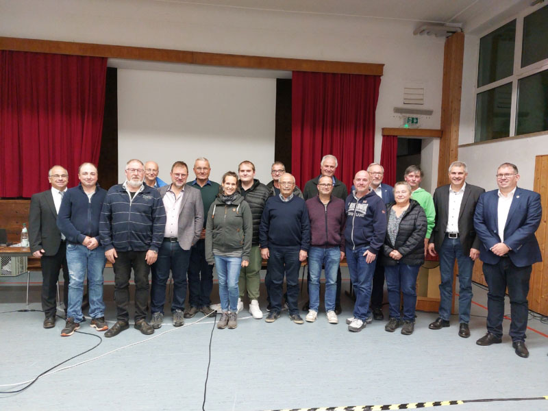 Der gewählte Vorstand der Teilnehmergemeinschaft