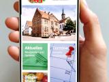 Gemeinde-App Neunkirchen Handy mit Hand