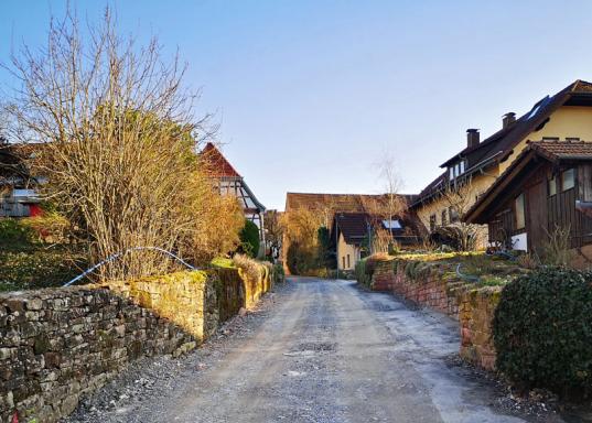 Kleine Straße in Neunkirchen