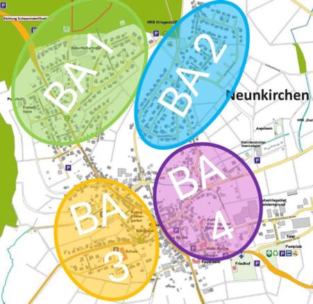 Grafische Übersicht der Bauabschnitte