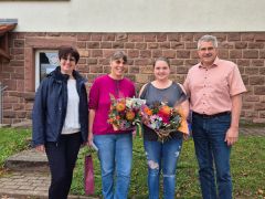 Verabschiedung von Isabella Theuerweckl und Begrüßung von Franziska Obendorfer