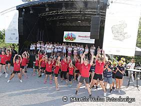 Die Turnerinnen des SVN beim Flashmob